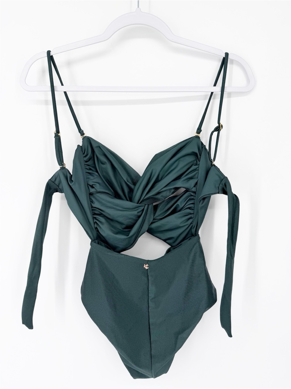 Ancora The Emerald Draped One Piece Swimsuit Small - Picture 6 of 9